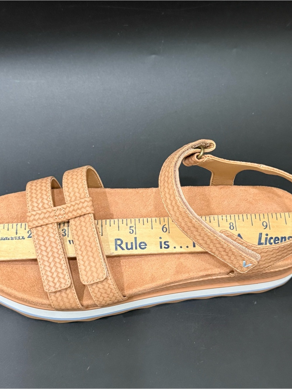 VIONIC Phoenix Lex Platform Sandals Tan Multi Strap Comfort Ortho Sandals Size 9 - Picture 13 of 16